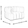 Luxury and Stylish Single Seater Sofa - bottom_view