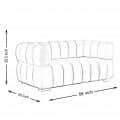 Double Seater Sofa Luxury and Stylish Sofa - left_view