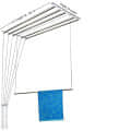 Dry Cloth Ceiling Hanging System 3 ROD 60" - top_view