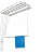 Dry Cloth Ceiling Hanging System 3 ROD 60" - rear_view
