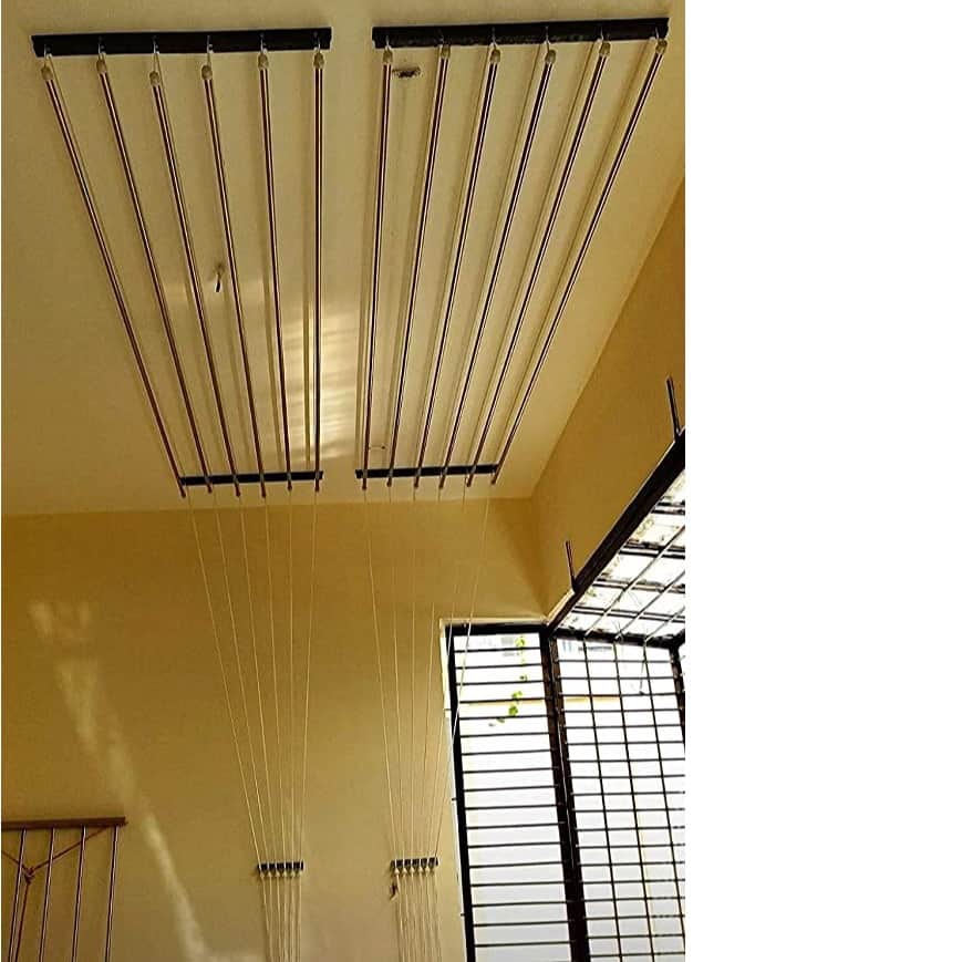Dry Cloth Ceiling Hanging System 3 ROD 72" - front_view