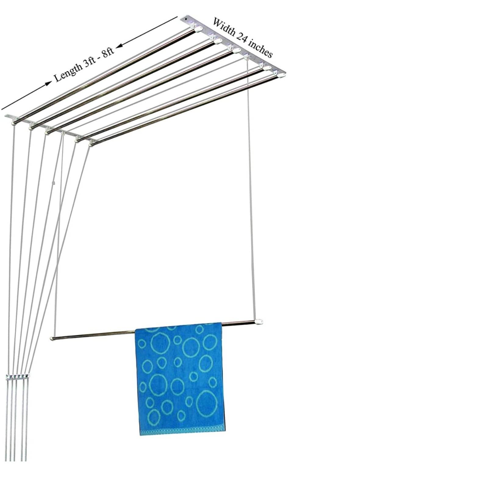 Dry Cloth Ceiling Hanging System 3 ROD 96"