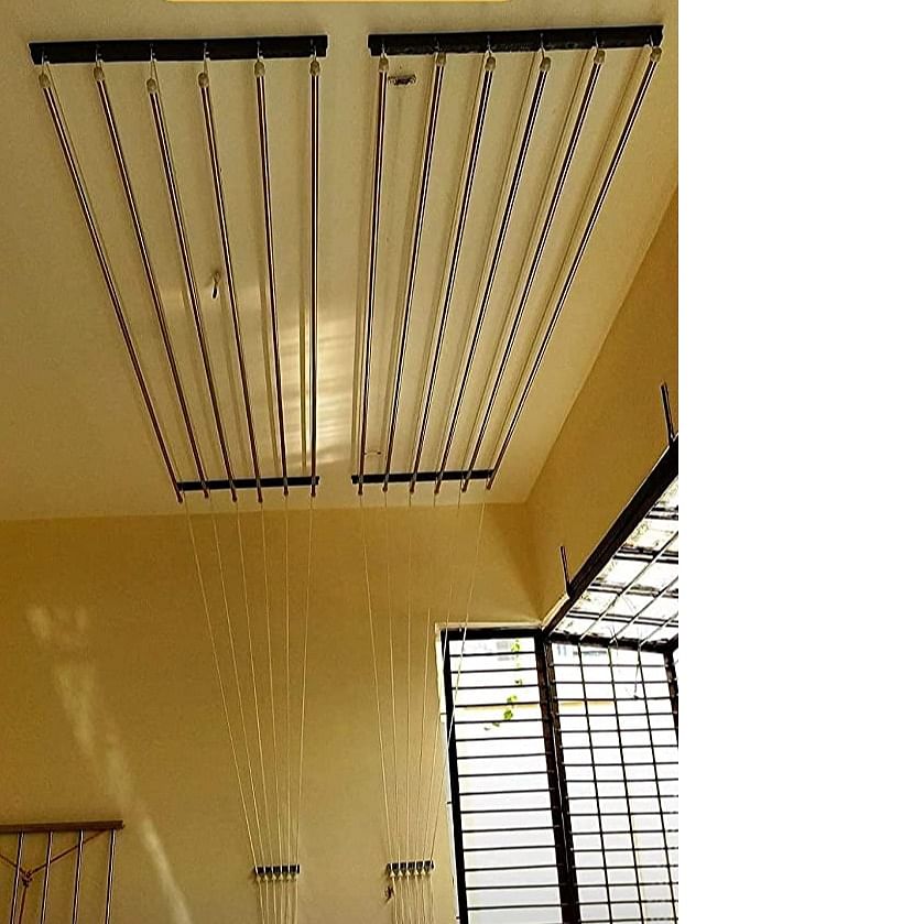 Dry Cloth Ceiling Hanging System 4 Rod 48
