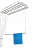 Dry Cloth Ceiling Hanging System 4 rod 84" - rear_view