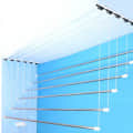 Dry Cloth Ceiling Hanging System 4 Rod 96" - rear_view