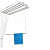 Dry Cloth Ceiling Hanging System 5 Rod 48" - top_view