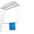 Dry Cloth Ceiling Hanging System 5 Rod 48" - rear_view