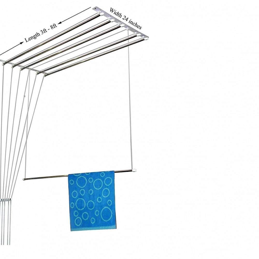 Dry Cloth Ceiling Hanging System 5 Rod 72" - photo