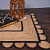 3X5 Feet Natural Jute Scalloped Rug Bedside Rectangle Rug - front_view