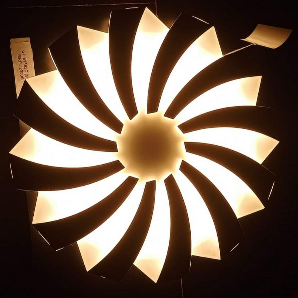 Leeds Antique Flower Shape LED Ceiling Light - photo
