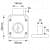 Metro Multipurpose Door Lock - Pack of 24 pcs - left_view