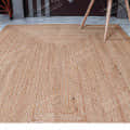 3x5 Feet Indian Handwoven Square Jute Rug - front_view