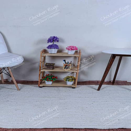 3x5 Feet Hand Braided Square Jute Rug Area Square Rug