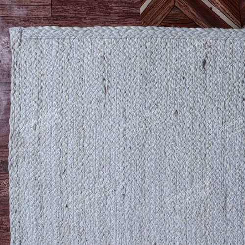 3x5 Feet Hand Braided Square Jute Rug Area Square Rug