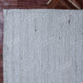 3x5 Feet Hand Braided Square Jute Rug Area Square Rug - left_view