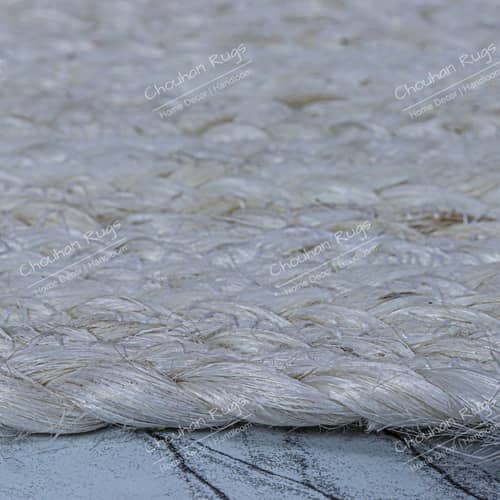 3x5 Feet Hand Braided Square Jute Rug Area Square Rug