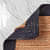 3x5 Feet Natural Jute Rug With Black Border Area Rug - rear_view