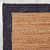 3x5 Feet Handmade Square Jute Rug with Blue Border - right_view