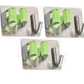 Wall Mounted  Broom Holder (Pack of 3, Green) - photo