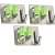 Wall Mounted  Broom Holder (Pack of 3, Green) - photo