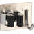 Wall Mounted Single Broom Holder (Pack of 3, BLACK,SILVER) - top_view