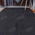 3x5 Feet braided Black with Natural Border Decorative Jute Rug - front_view