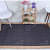 3x5 Feet braided Black with Natural Border Decorative Jute Rug - right_view