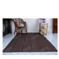 3x5 Brown Color Jute Rug for Home and Living Decor - top_view