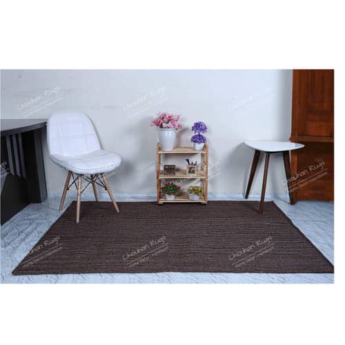 3x5 Brown Color Jute Rug for Home and Living Decor