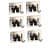 Wall Mounted Single Magic Mop  (Silver-Black OF 6 pcs) - photo