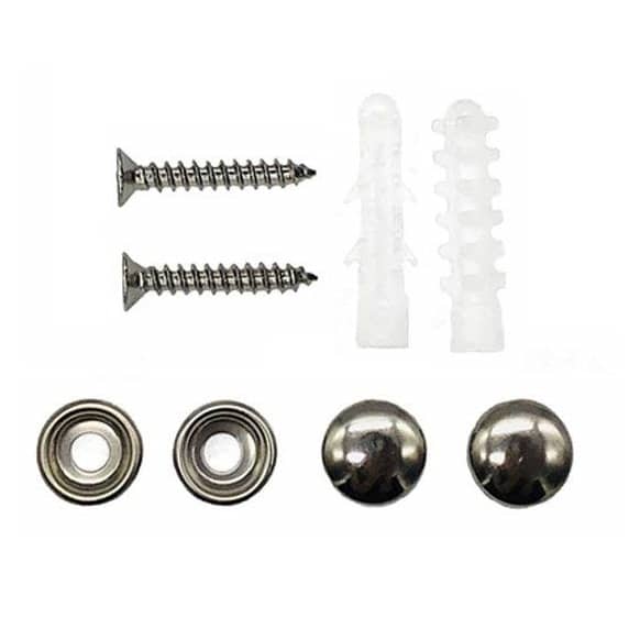 Wall Mounted Broom Holder (Silver- Orange 6 Pcs)