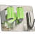Wall Mounted Single Magic Mop  (Silver-Green of 6 Pcs) - front_view