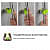 Wall Mounted Single Broom Holder  (Silver-Black OF 3 PCS) - front_view