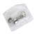 Wall Mounted Single Broom Holder (Silver-Black) 2 PCS - rear_view