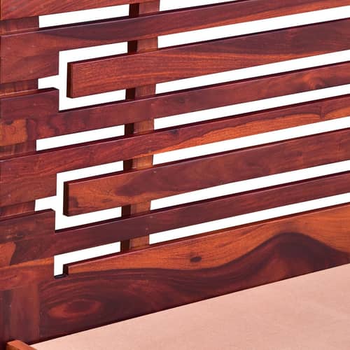 Edward Pure Sheesham Wooden Queen SIze Bed