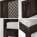 Huron Pure Sheesham Wooden Queen Size Bed - left_view