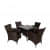 Outdoor Square Shape Dinning Table Set (4+1) - rear_view