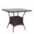 Outdoor Square Shape Dinning Table Set (4+1) - left_view