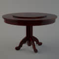 Sheesham Wooden Round Dining Table Set - front_view