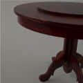 Sheesham Wooden Round Dining Table Set - top_view