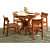 Pure Sheesham Wooden Dining Table Set - front_view