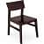 Pure Sheesham Wooden Dining Table Set - rear_view