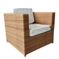 4 Seater Wicker Sofa Set With Table - front_view