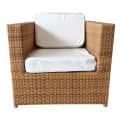 4 Seater Wicker Sofa Set With Table - top_view