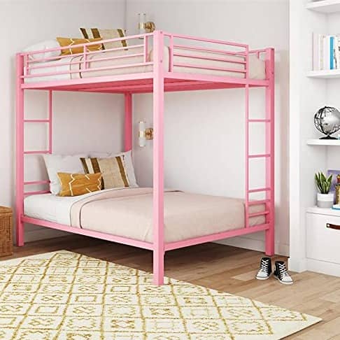 Crater Metal Bunk Bed (Pink)