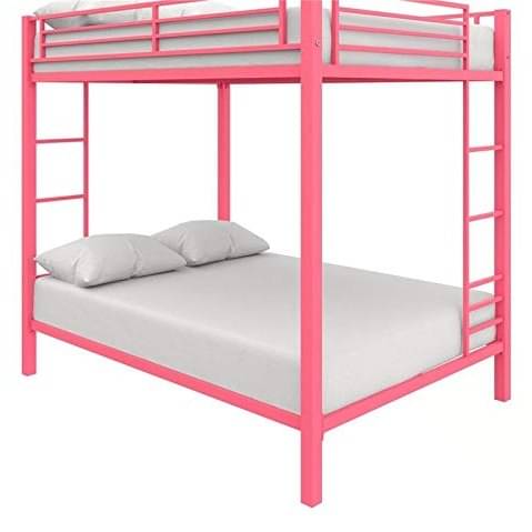 Crater Metal Bunk Bed (Pink)