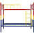Crater Metal Bunk Bed In Multicolor - rear_view
