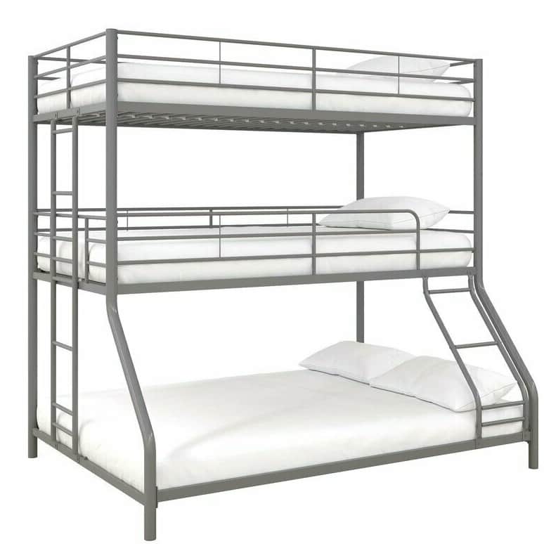 Silver Triyo Bunk Bed - rear_view