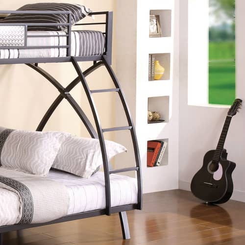 Classic X Shape Design Bunk Bed