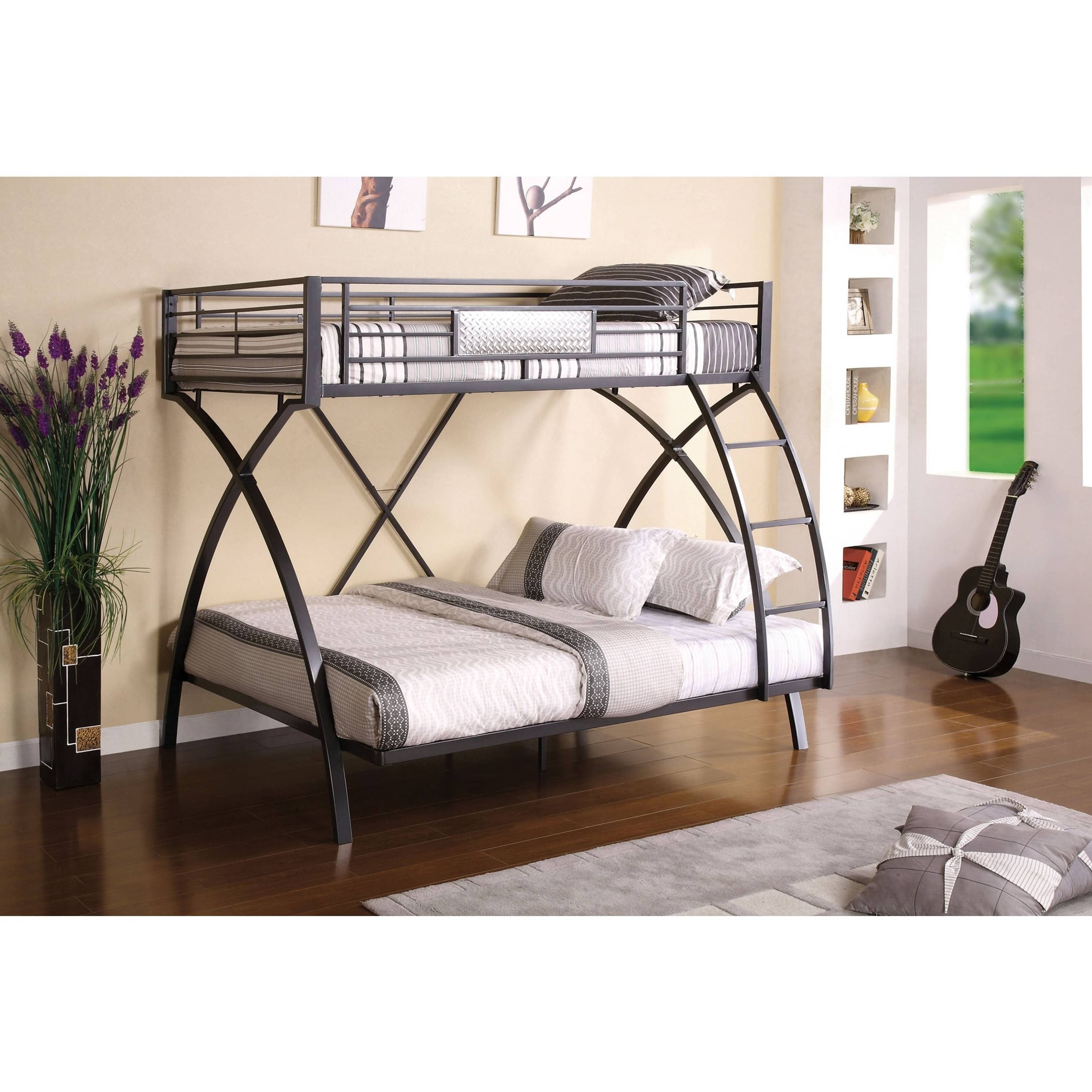 Classic X Shape Design Bunk Bed